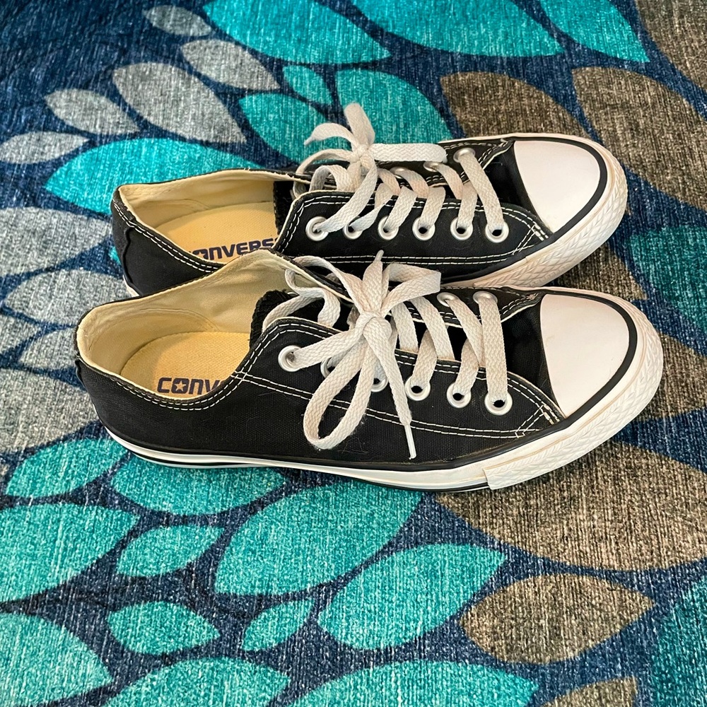 Converse all-star low top black size 6.5 women